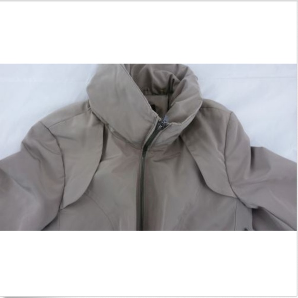 Cole Haan Womens XS Khaki Rainwear Trenchcoat Hood - Picture 3 of 8